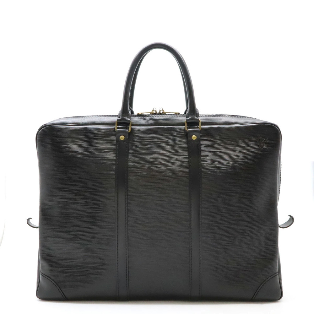 LOUIS VUITTON Epi PDV Port Voyage Bag Business Noir Black